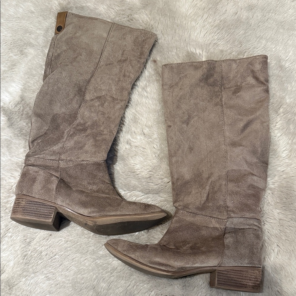 Merona Suede Brown Knee-High Boots